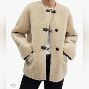NWT Oversized Faux Fur Fleece Jacket